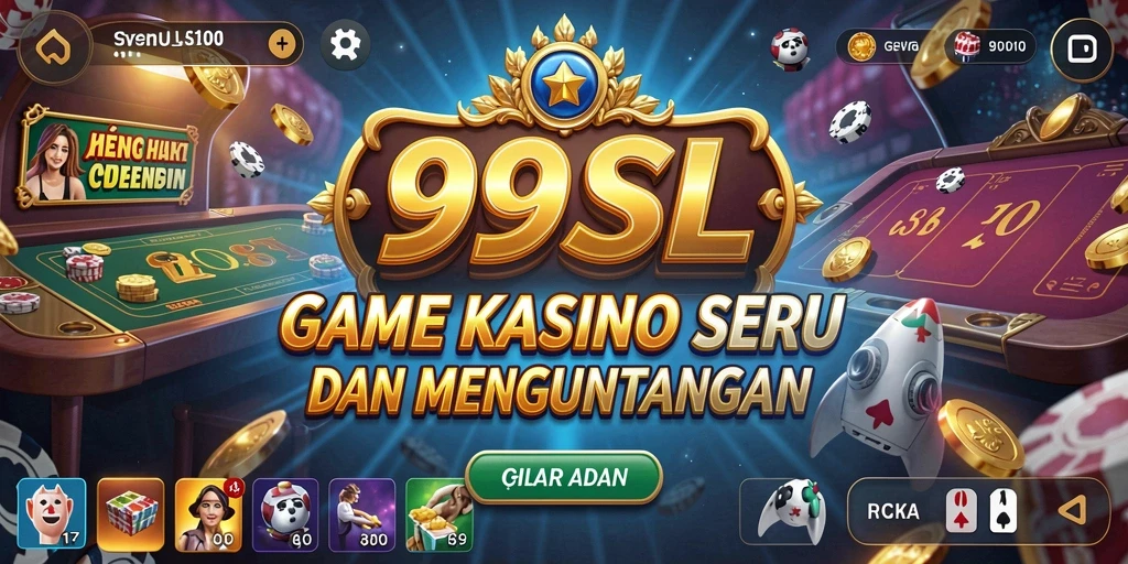 Tampilan menarik gameplay Kasino 99SL yang mengasyikkan.