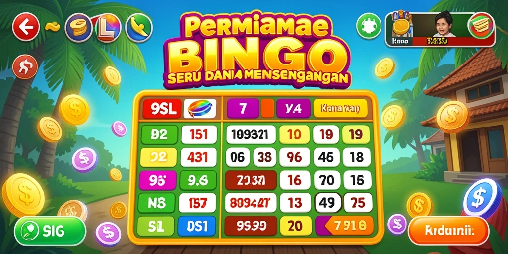 Menampilkan gameplay menegangkan dalam permainan Bingo yang seru.