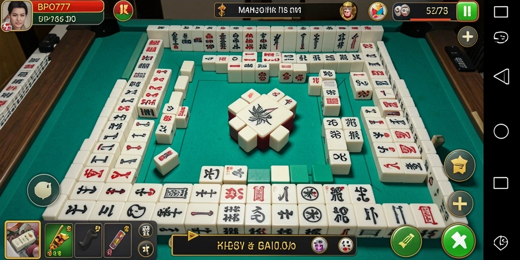 Screenshot gameplay BPO777 yang menampilkan aksi Mahjong seru.