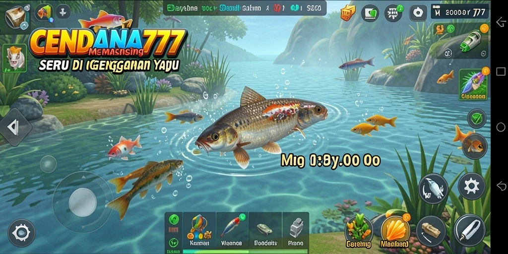 Tampilan screenshot CENDANA777 yang menunjukkan aksi memancing yang mendebarkan.