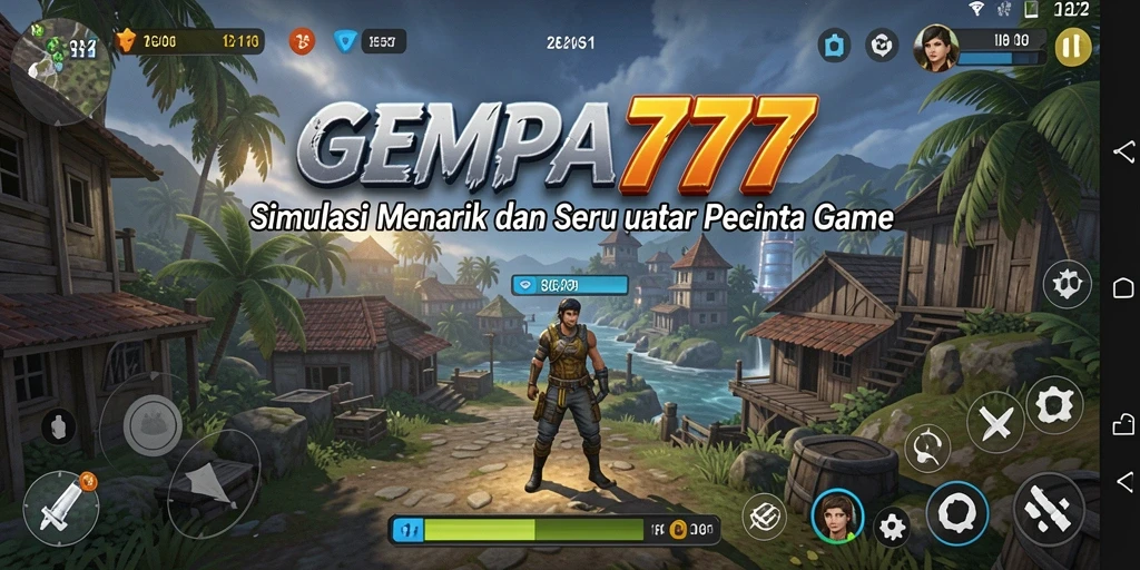 Screenshot menunjukkan momen seru dalam gameplay simulation GEMPA777.