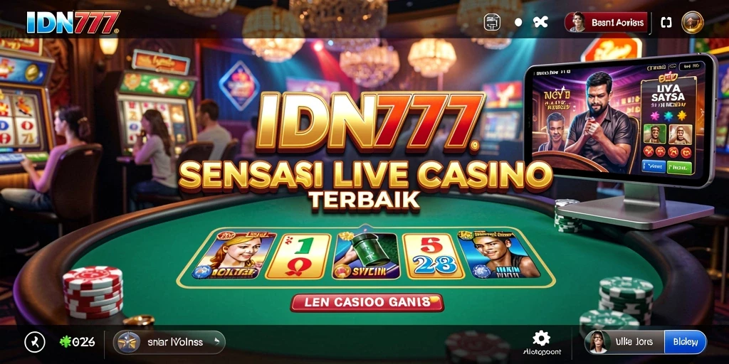 Gameplay Live Casino yang menarik di IDN777 dengan dealer langsung dan interaksi nyata.
