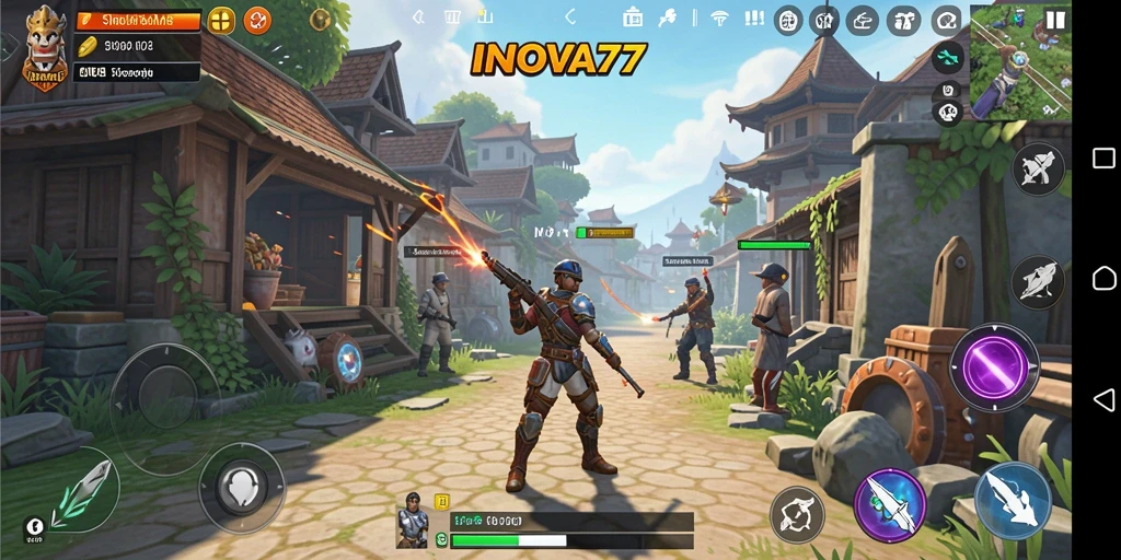 Tampilan gameplay menarik dalam simulasi INOVA77.