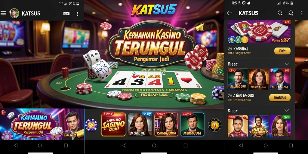 Screenshot KATSU5 menampilkan gameplay seru dalam kasino.