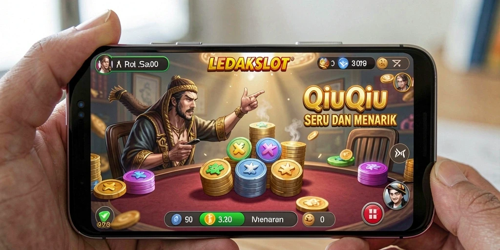 Tampilan gameplay seru dari LEDAKSLOT dalam QiuQiu.