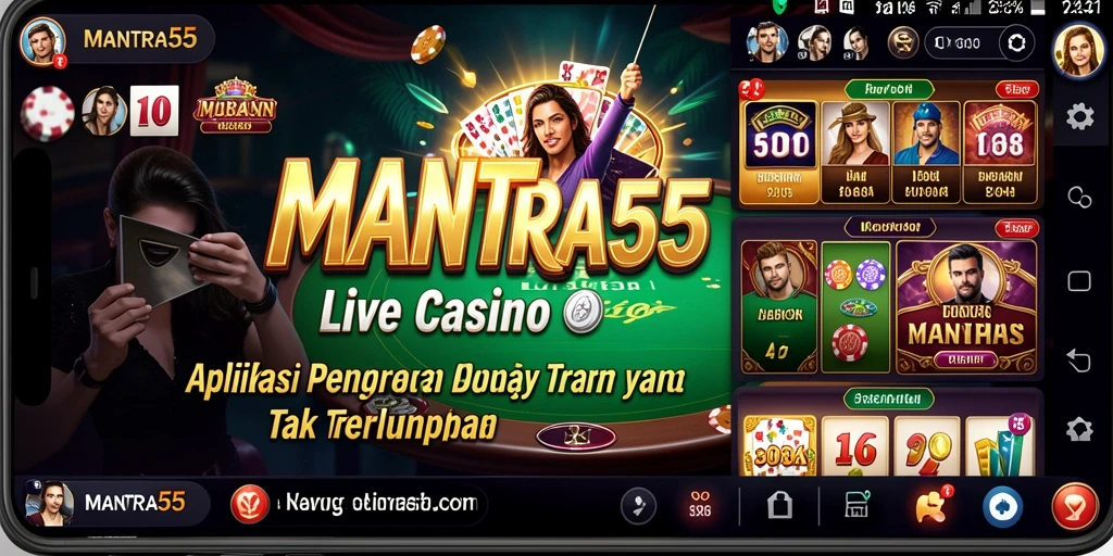 Gameplay Live Casino yang seru dan interaktif di MANTRA55.