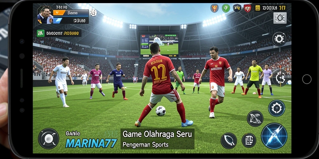 Screenshot gameplay MARINA77 yang menampilkan aksi seru di lapangan.