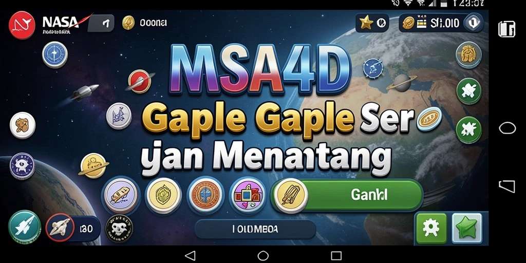 Screenshot permainan Gaple di NASA4D dengan grafik yang menarik.