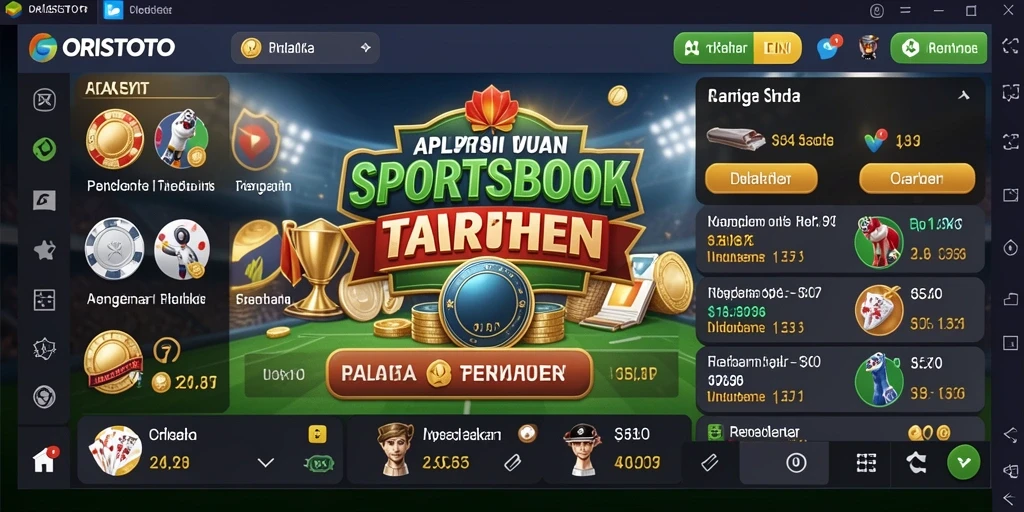 Tampilan menarik dari gameplay Sportsbook di ORISTOTO.