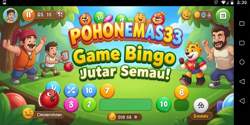 Screenshot gameplay POHONEMAS33 yang penuh keseruan Bingo.