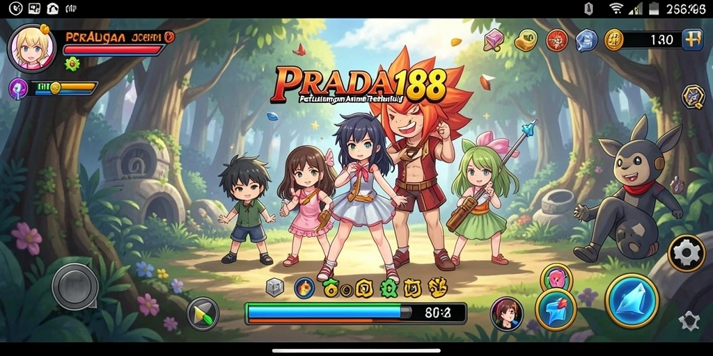 Tampilan menarik dari gameplay seru PRADA188 dalam dunia Anime.