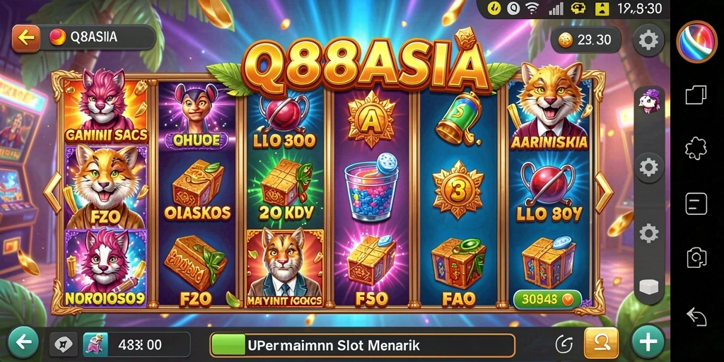 Gameplay menarik dari QQ88ASIA dengan mesin slot beragam.