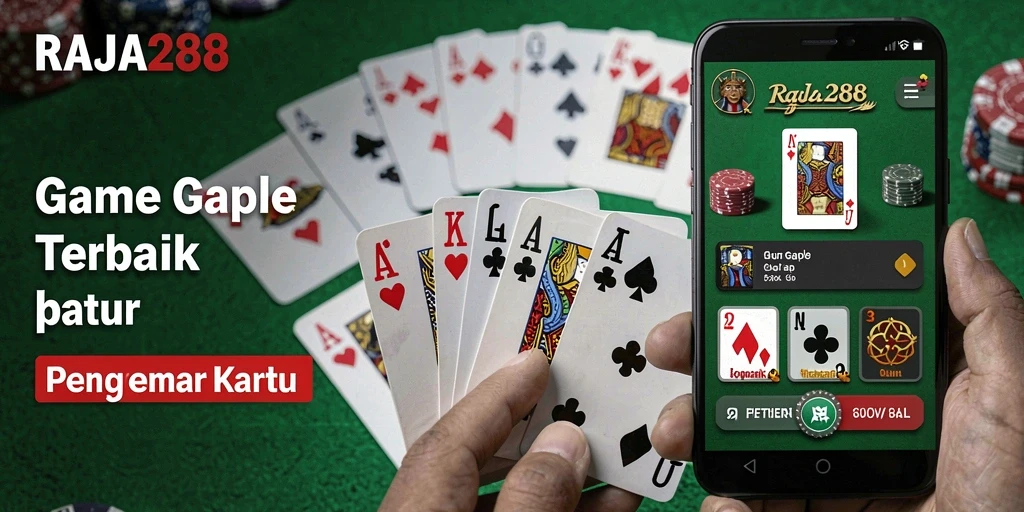 Tampilan gameplay seru dari RAJA288 saat bermain Gaple.