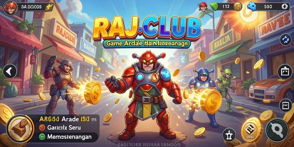 Tampilan gameplay RAJACLUB dengan grafis menarik dan tantangan seru.