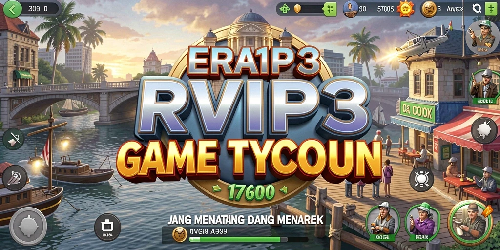 Screenshot menunjukkan gameplay menarik dalam membangun bisnis Tycoon.