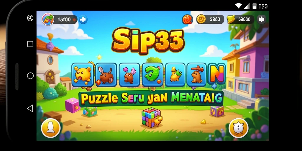 Tampilan gameplay SIP33 yang penuh warna dan menantang.
