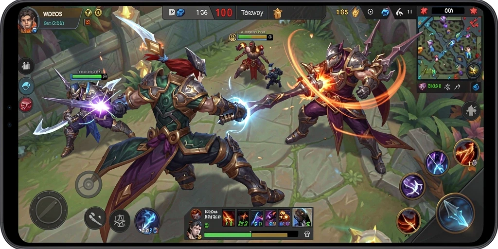 Tampilan gameplay menarik dengan karakter dinamis dalam WDBOS.